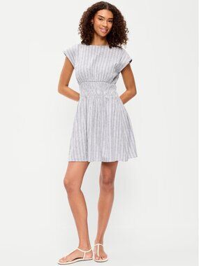 NWT $135 Old Navy BUNDLE OF 3 Smocked-Bodice Fit & Flare Mini Dress - XSP!